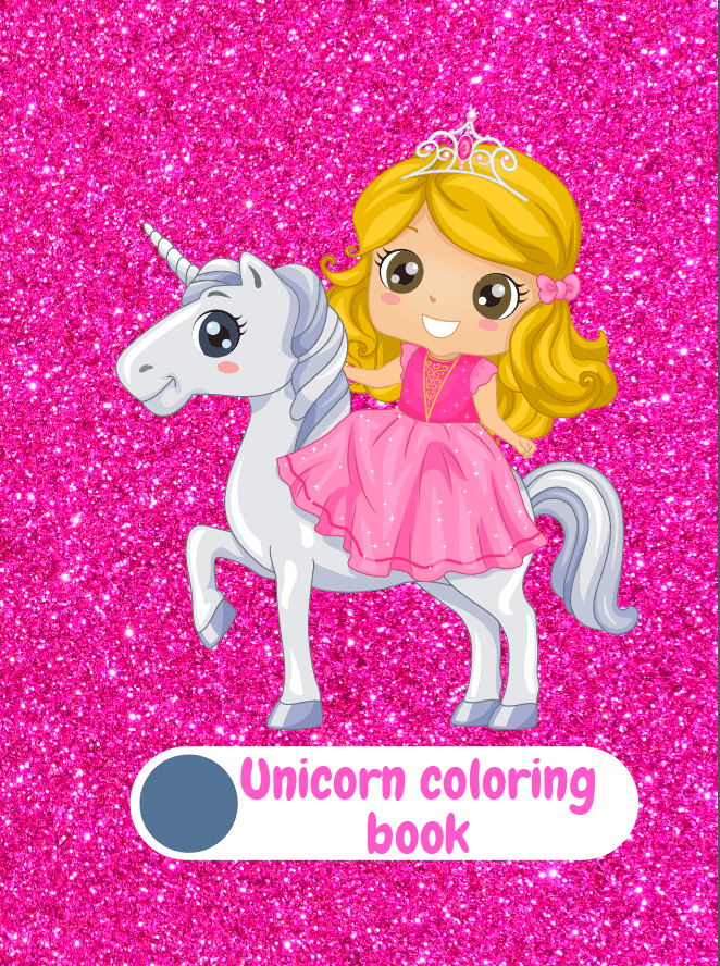 Unicorn Coloring Book – Carte digitală de colorat cu unicorni pentru copii  (de printat)