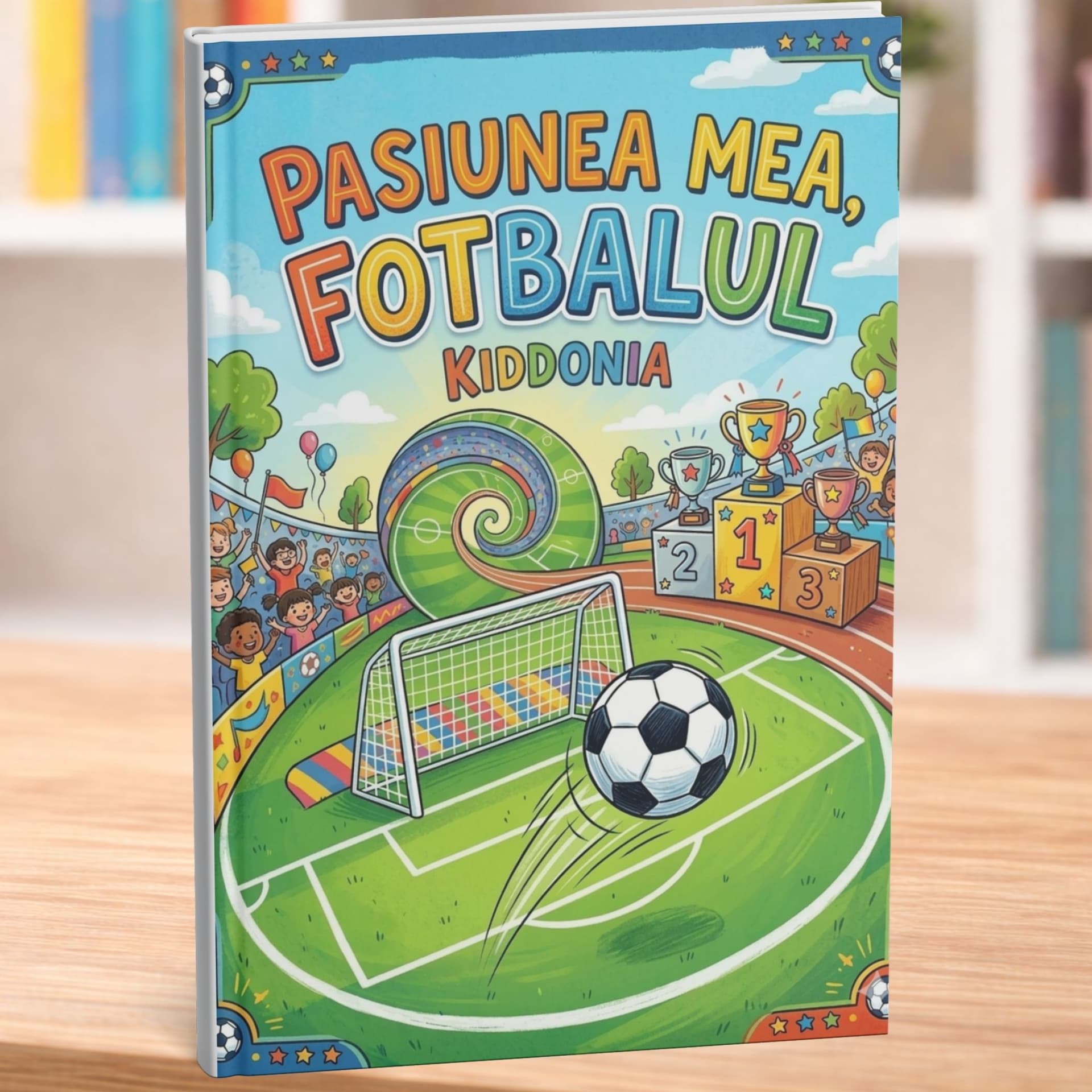 Pasiunea mea: Fotbalul – Carte de colorat de printat pentru copii 3–6 ani